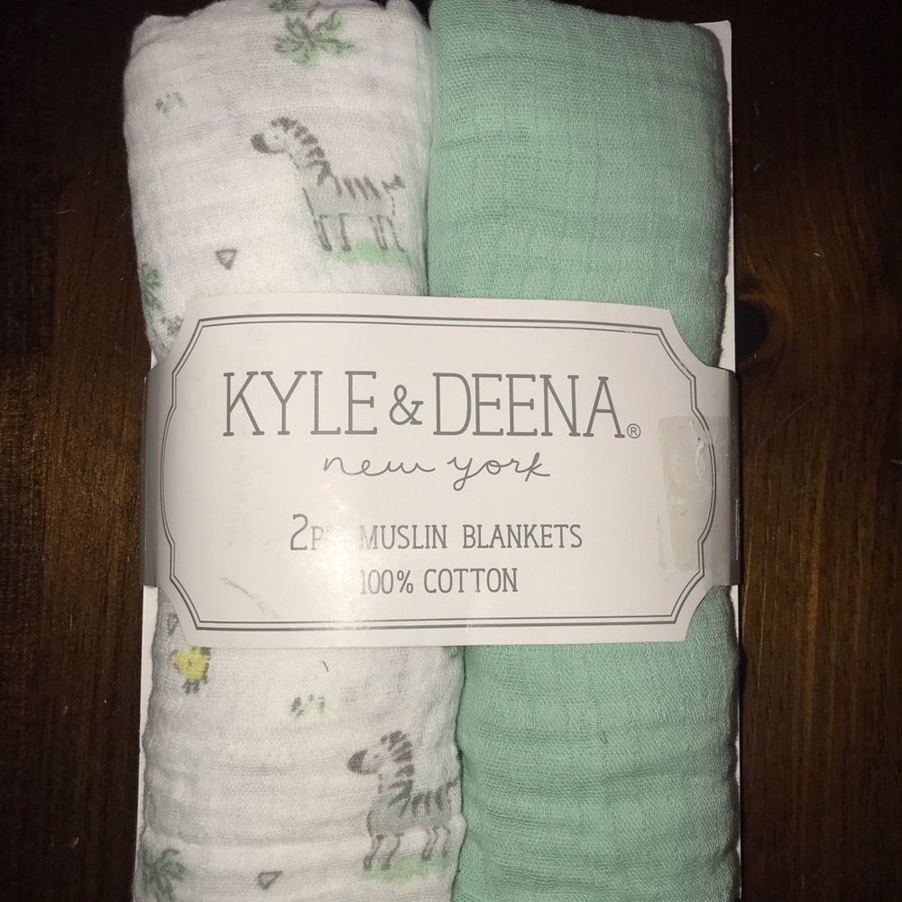 100% cotton muslin blankets, pack of 2, 36”x40”